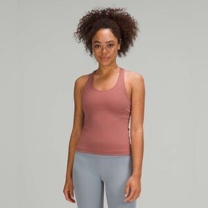 Lululemon Cool Racerback Short Tank Nulu size 16 Spiced Chai